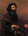 Courbet Gustave The Cellist Self Portrait A4 Photo Print