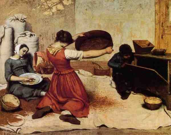 Courbet Gustave The Grain Sifters 5 A4 Photo Print