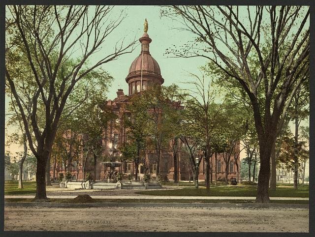 Court house Milwaukee Vintage A4 Photo Print