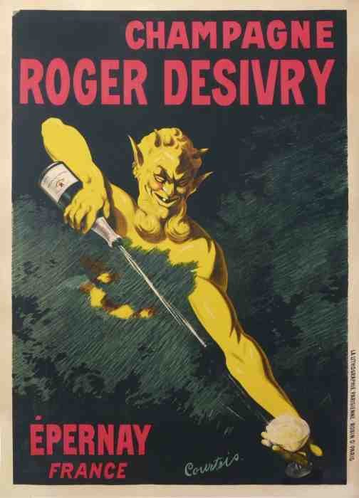 Courtois Champagne Roger Desivry Epernay French Vintage Advert A4 Photo Print