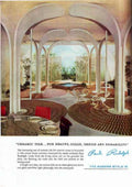 Courtyard House Tile Vintage Retro Advert Ads A4 Photo Print