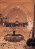 Courtyard of a Mosque at Broussa 1867 36.3x26.4cm Lord Frederick Leighton  A4 Photo Print