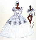 Couture Gown Dress Vintage Retro Advert Poster A4 Photo Print