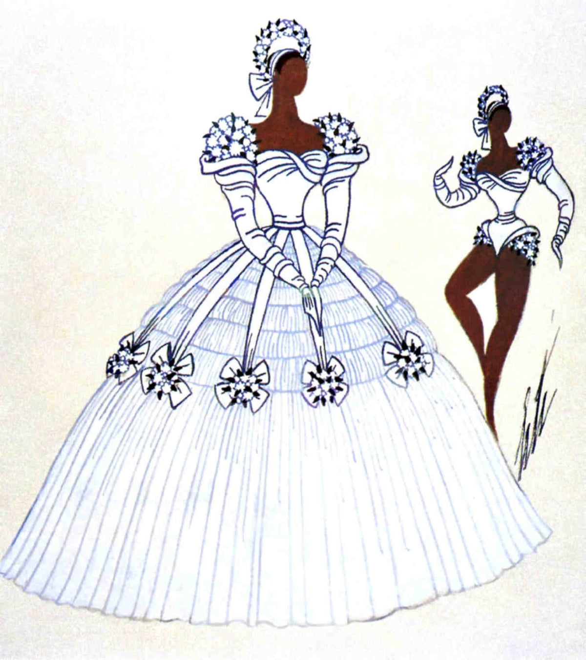 Couture Gown Dress Vintage Retro Advert Poster A4 Photo Print