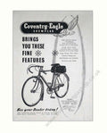 Coventry Eagle Exemplar 1 Vintage Retro Advert Poster A4 Photo Print