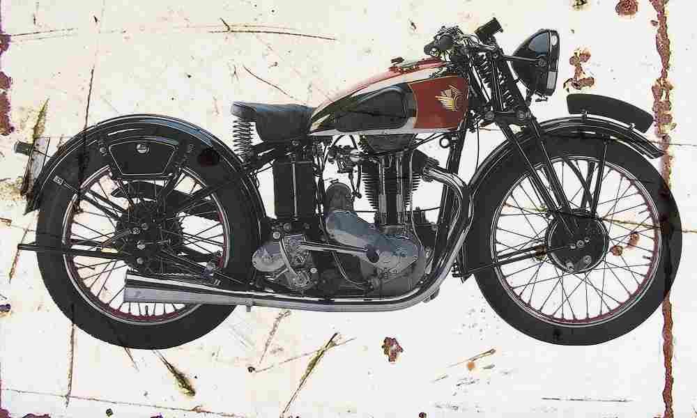 Coventry Eagle N35 1937 Aged Vintage A4 Photo Print