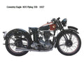 Coventry Eagle N35 1937 motorbike A4 Photo Print