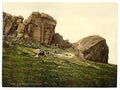 Cow and Calf Rocks Ilkley Vintage A4 Photo Print