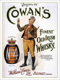 Cowans Old Irish Vintage Retro Advert Poster A4 Photo Print