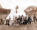 Cowboy Camp Site Military A4 Photo Print