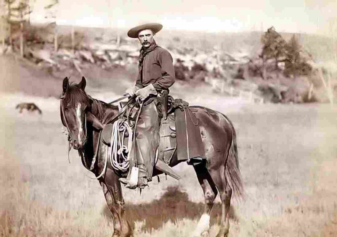 Cowboy Cowboy Military A4 Photo Print