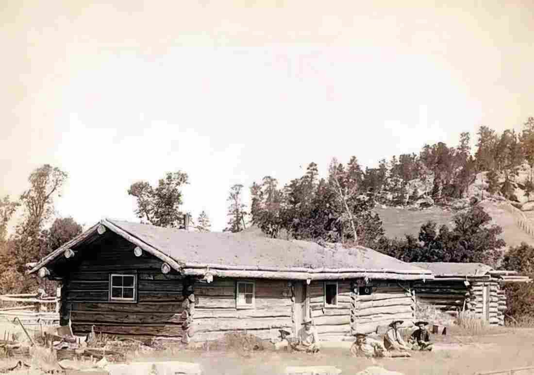 Cowboy Home Log Military A4 Photo Print