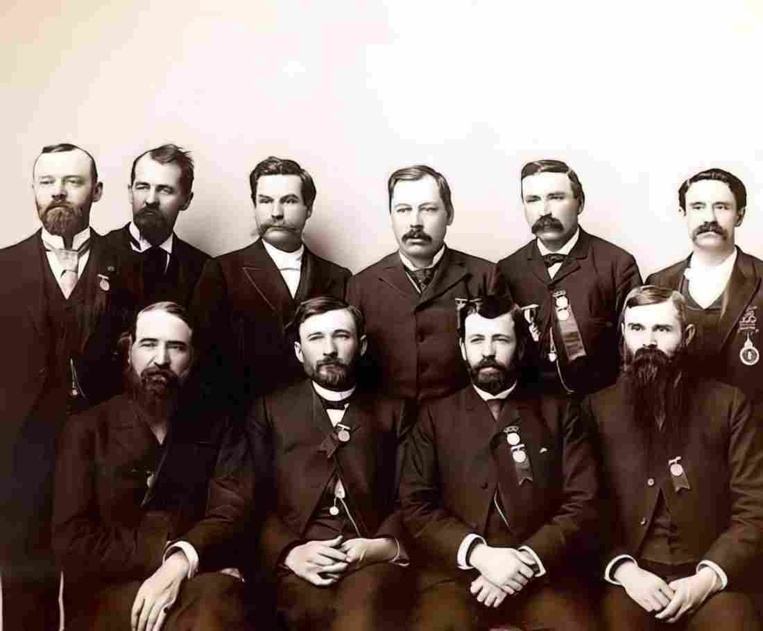 Cowboy Men Old west Military A4 Photo Print