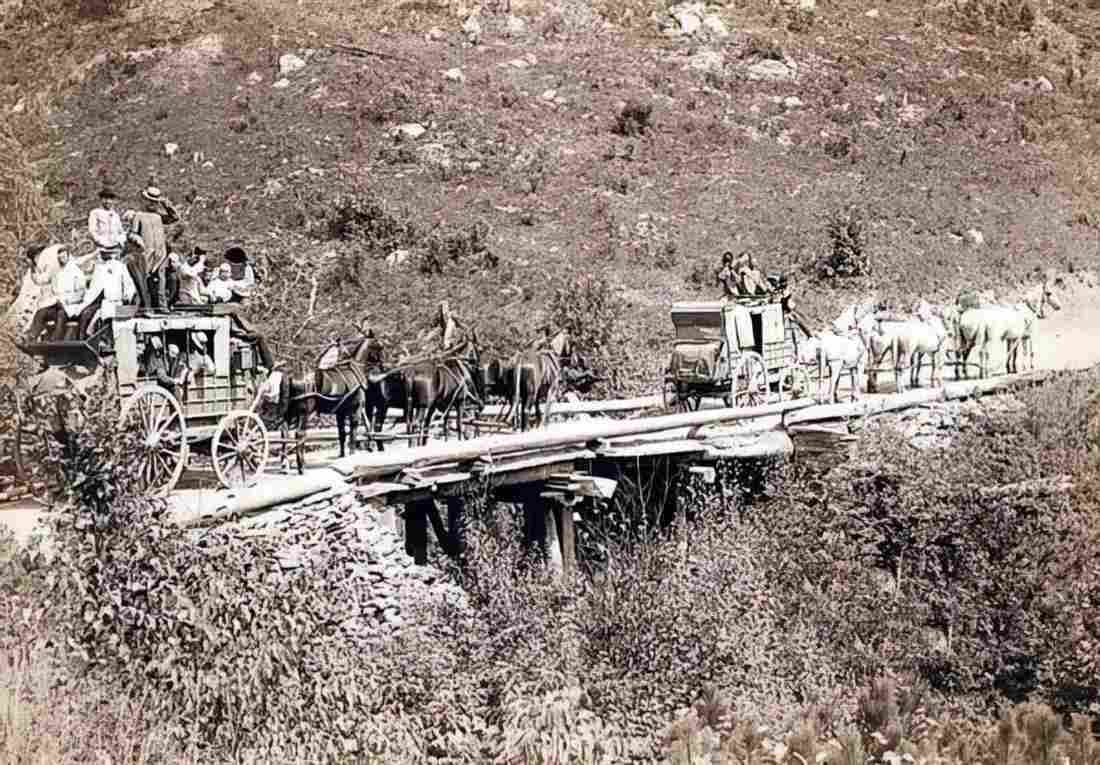 Cowboy Stagecoach Deadwood Military A4 Photo Print