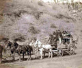 Cowboy Stagecoach Old Military A4 Photo Print