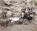 Cowboy Stagecoach Western Military A4 Photo Print
