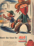 Cowboys Jello Fruit Vintage Retro Advert Ads A4 Photo Print