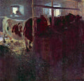 Cows In Stall Klimt A4 Photo Print