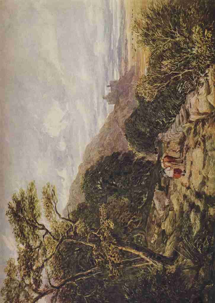 Cox David 1783 1859 Harlech Castle The Worlds Greatest Paintings 1934 A4 Photo Print