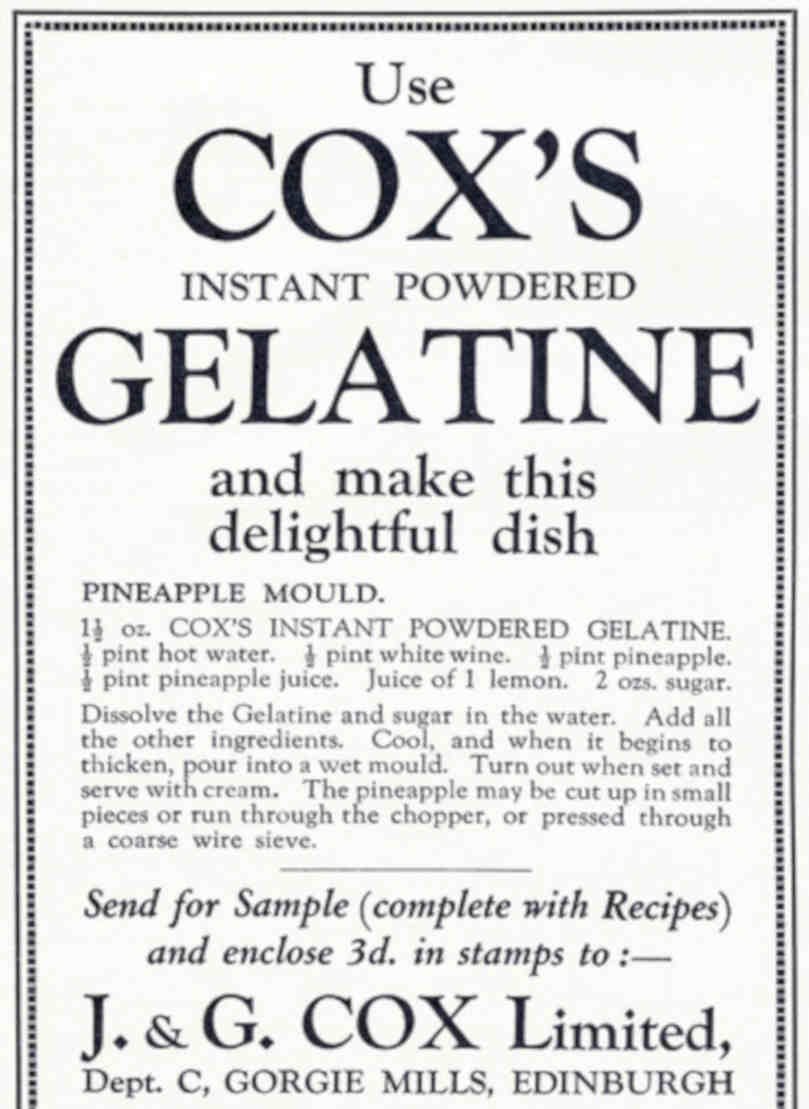 Coxs Pineapple Mould Vintage Retro Advert Poster A4 Photo Print