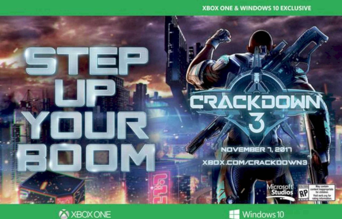Crackdown3 Xbox Vintage Retro Advert Poster A4 Photo Print