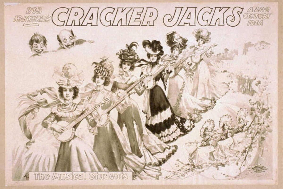 Cracker Jacks Musical Vintage Retro Advert Poster A4 Photo Print