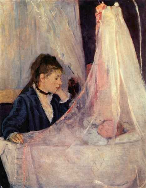 Cradle by Morisot Impressionism A4 Photo Print