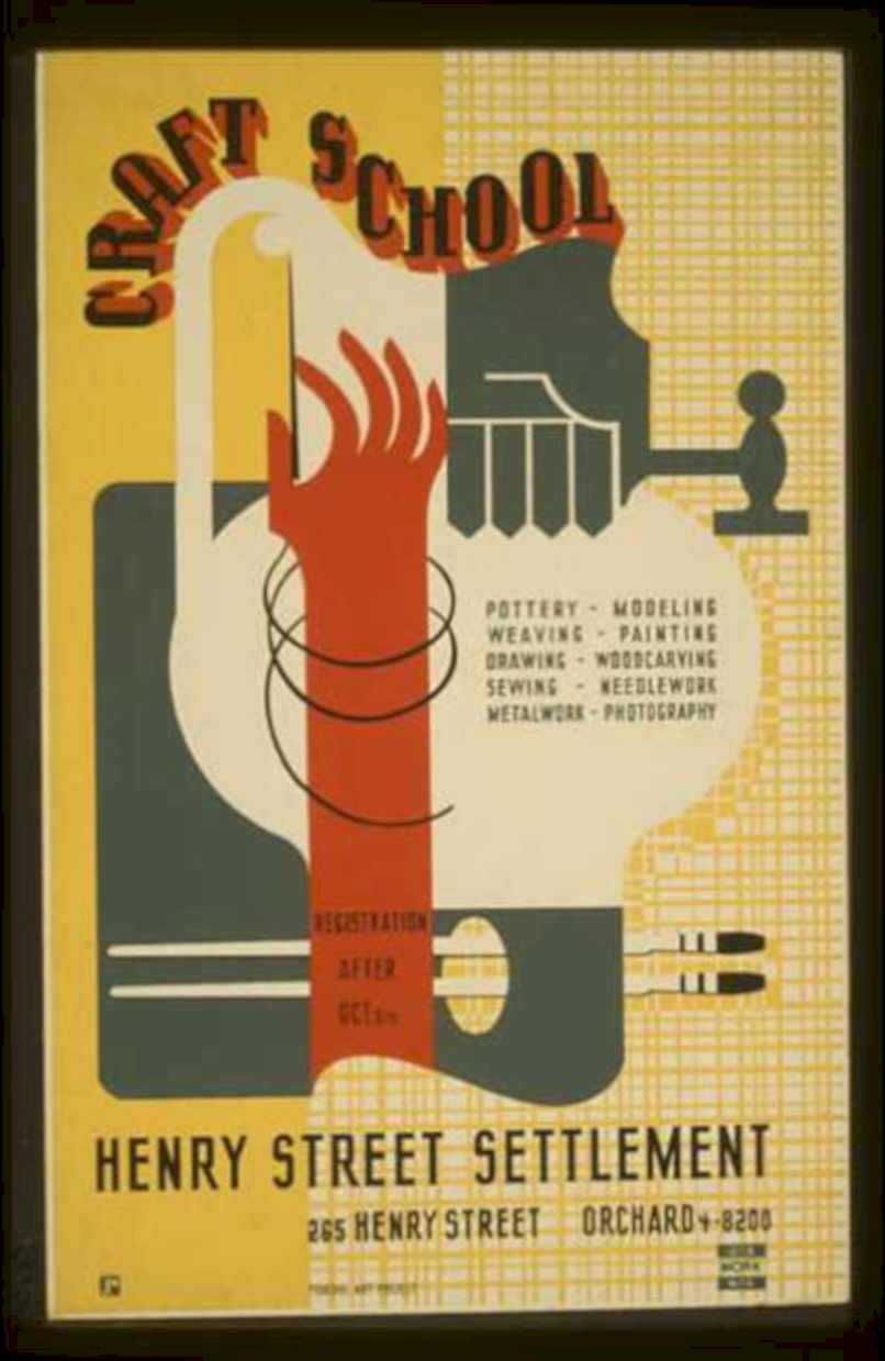 Craft School Poster Vintage Retro Advert Ads A4 Photo Print