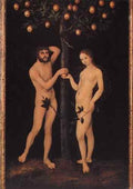 Cranach Lucas The Elder Adam And Eve 1  A4 Photo Print