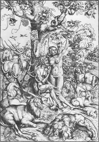 Cranach Lucas The Elder Adam And Eve 1509  A4 Photo Print