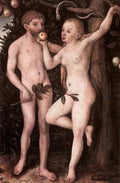 Cranach Lucas The Elder Adam And Eve 1538  A4 Photo Print