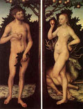Cranach Lucas The Elder Adam And Eve 2  A4 Photo Print