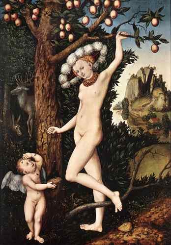 Cranach Lucas The Elder Cupid Complaining To Venus  A4 Photo Print