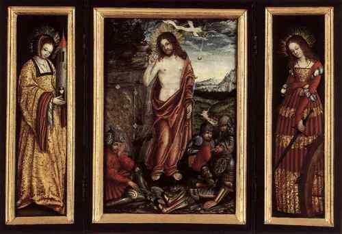 Cranach Lucas The Elder Housealtar Of Count William Ii Of Hessen  A4 Photo Print