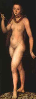 Cranach Lucas The Elder Lucretia  A4 Photo Print