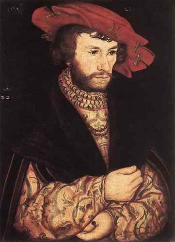 Cranach Lucas The Elder Portrait Of A Young Man  A4 Photo Print