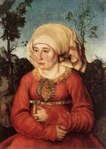 Cranach Lucas The Elder Portrait Of Frau Reuss  A4 Photo Print