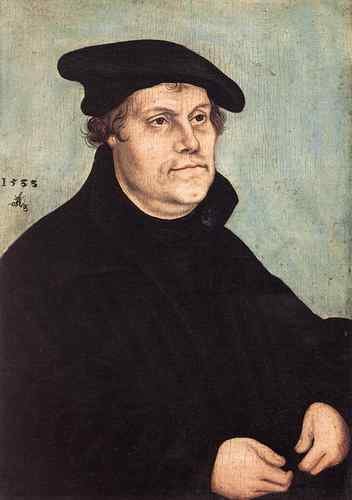 Cranach Lucas The Elder Portrait Of Martin Luther  A4 Photo Print