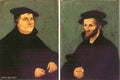 Cranach Lucas The Elder Portraits Of Martin Luther And Philipp Melanchthon  A4 Photo Print