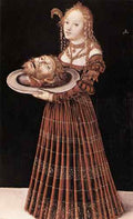 Cranach Lucas The Elder Salome With Head Of St John The Baptist  A4 Photo Print