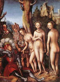 Cranach Lucas The Elder The Judgment Of Paris  A4 Photo Print