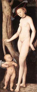 Cranach Lucas The Elder Venus And Cupid With A Honeycomb  A4 Photo Print