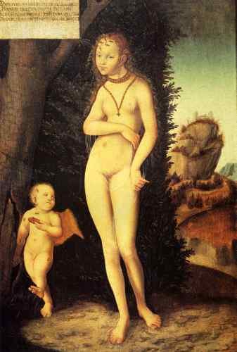 Cranach The Elder Lucas Venus With Cupid The Honey Thief  A4 Photo Print