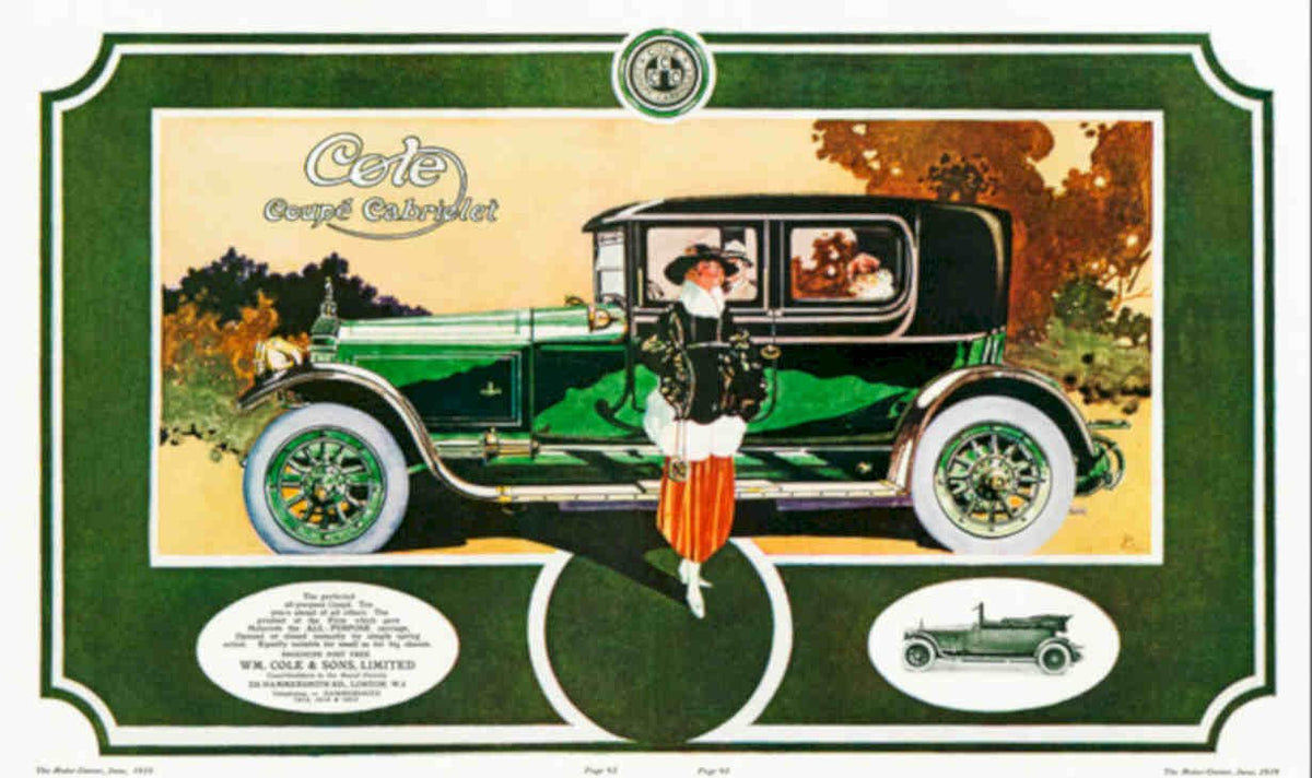 Crate Coupe Cabrilet Vintage Retro Advert Poster A4 Photo Print