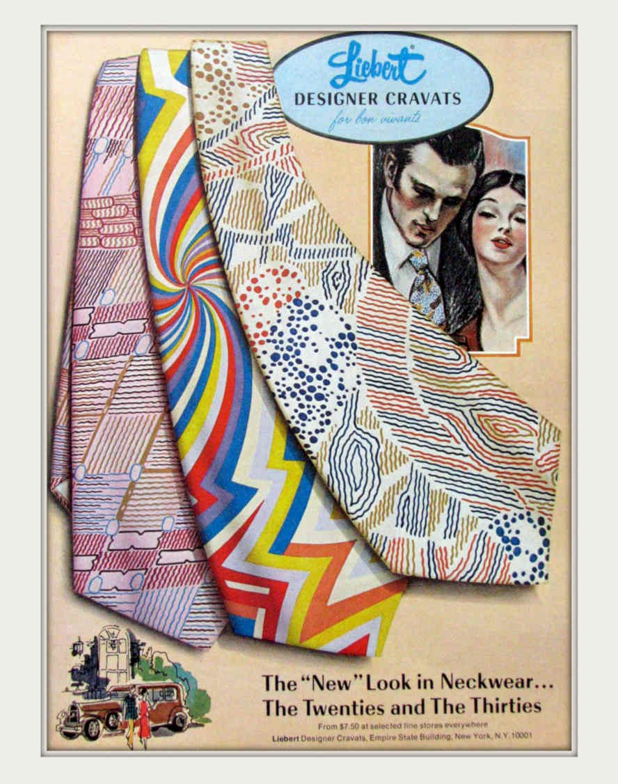 Cravat Tie Design Vintage Retro Advert Poster A4 Photo Print