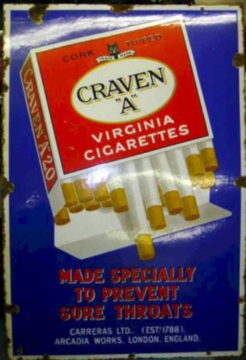 Craven Cigarettes 1 Vintage Retro Advert Ads A4 Photo Print