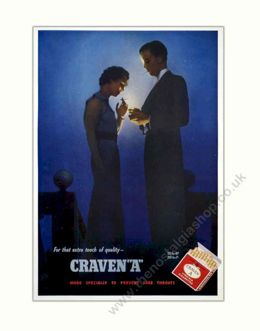 Craven Stars Vintage Retro Advert Poster A4 Photo Print