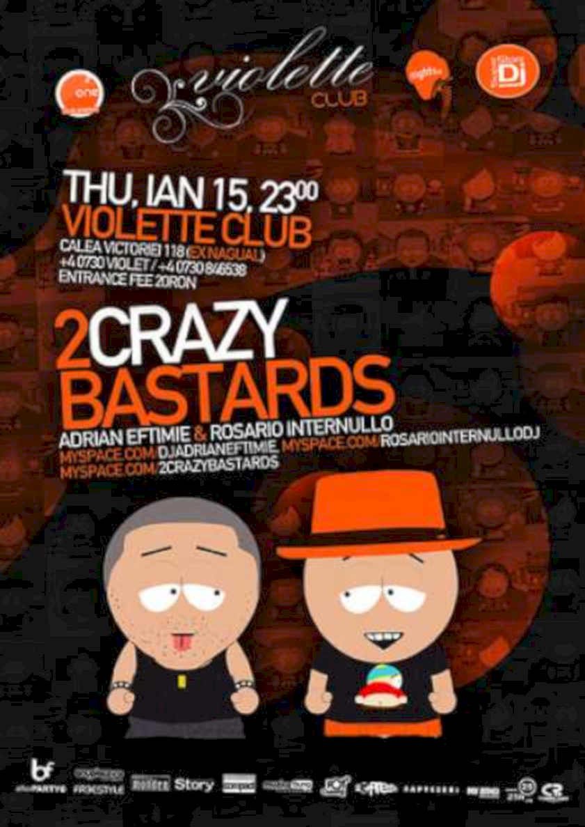 Crazy Bastards Violette Vintage Retro Advert Ads A4 Photo Print