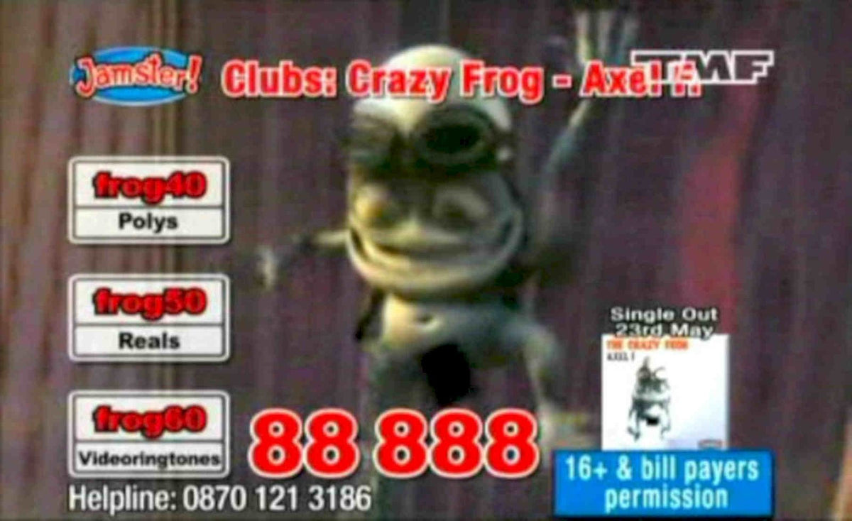 Crazy Frog Clubs 1 Vintage Retro Advert Poster A4 Photo Print