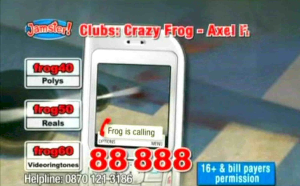 Crazy Frog Clubs 2 Vintage Retro Advert Poster A4 Photo Print